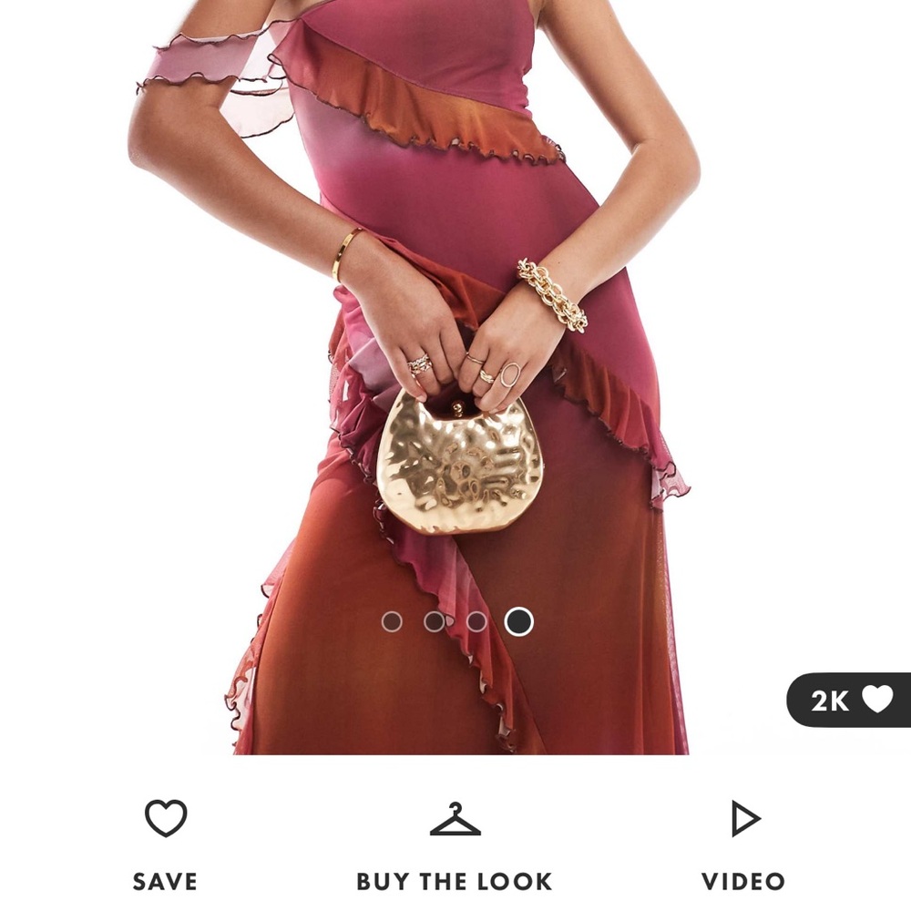 ombre ruffle off the shoulder mesh dress